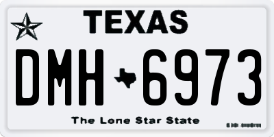 TX license plate DMH6973