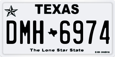 TX license plate DMH6974