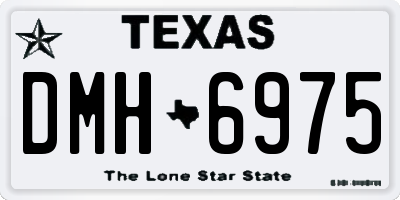 TX license plate DMH6975