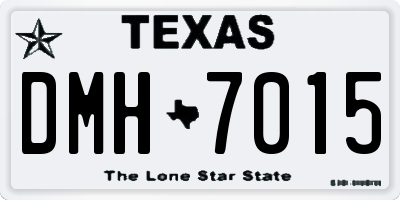 TX license plate DMH7015