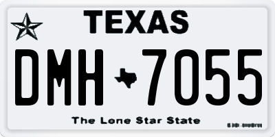 TX license plate DMH7055