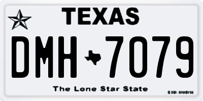 TX license plate DMH7079