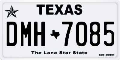 TX license plate DMH7085