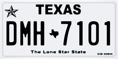 TX license plate DMH7101