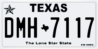 TX license plate DMH7117