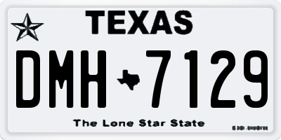 TX license plate DMH7129