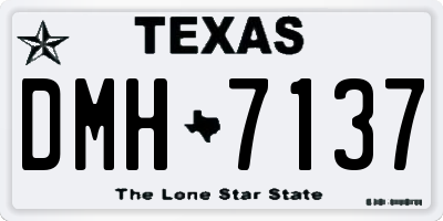 TX license plate DMH7137