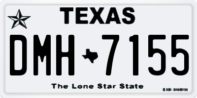 TX license plate DMH7155
