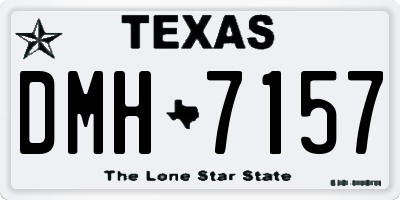 TX license plate DMH7157