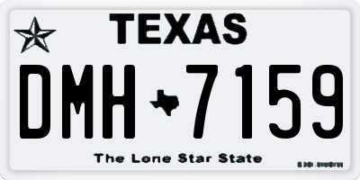 TX license plate DMH7159
