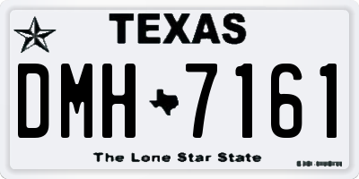 TX license plate DMH7161