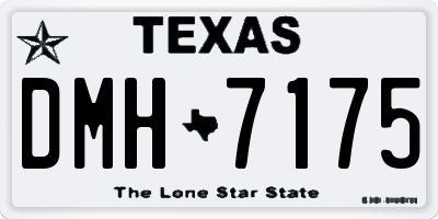 TX license plate DMH7175