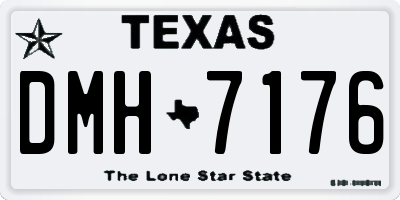 TX license plate DMH7176