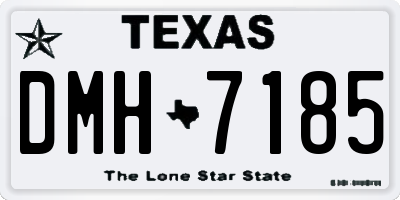 TX license plate DMH7185