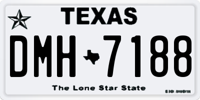 TX license plate DMH7188