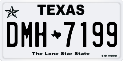 TX license plate DMH7199