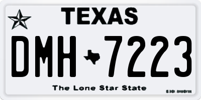 TX license plate DMH7223