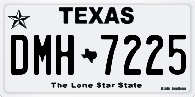 TX license plate DMH7225