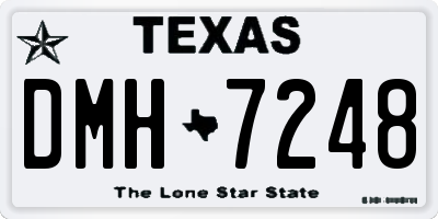 TX license plate DMH7248