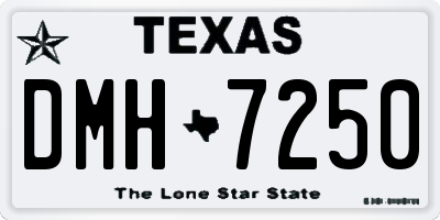 TX license plate DMH7250
