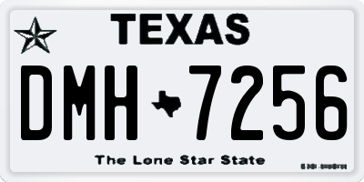 TX license plate DMH7256