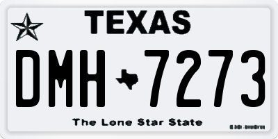 TX license plate DMH7273