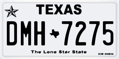TX license plate DMH7275