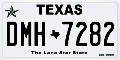 TX license plate DMH7282