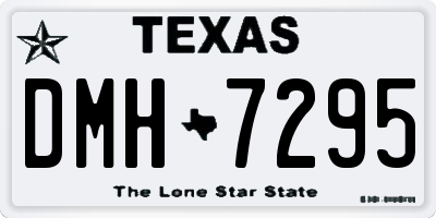 TX license plate DMH7295
