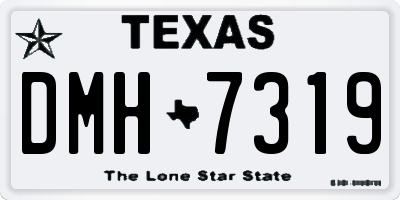 TX license plate DMH7319