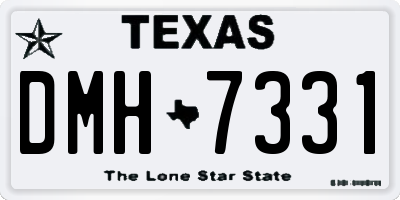 TX license plate DMH7331