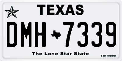 TX license plate DMH7339