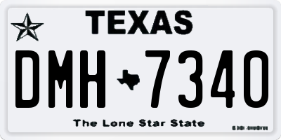 TX license plate DMH7340