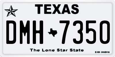 TX license plate DMH7350