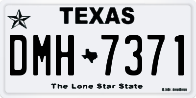 TX license plate DMH7371