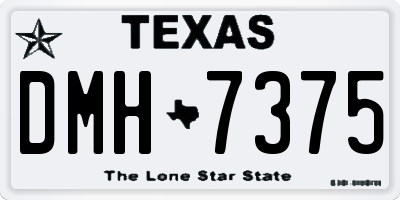 TX license plate DMH7375