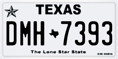 TX license plate DMH7393