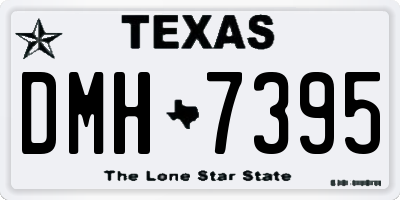 TX license plate DMH7395