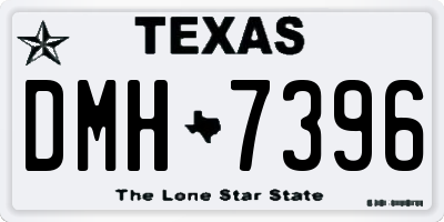 TX license plate DMH7396