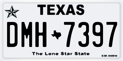 TX license plate DMH7397