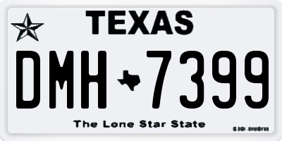 TX license plate DMH7399