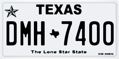 TX license plate DMH7400