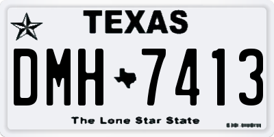 TX license plate DMH7413