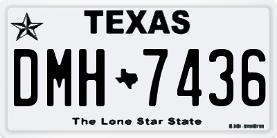TX license plate DMH7436
