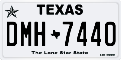 TX license plate DMH7440