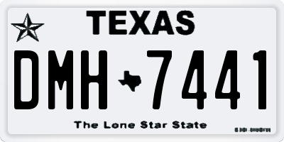 TX license plate DMH7441