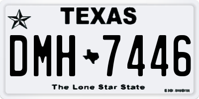 TX license plate DMH7446