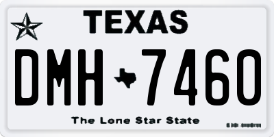 TX license plate DMH7460