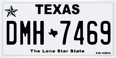 TX license plate DMH7469