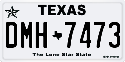 TX license plate DMH7473